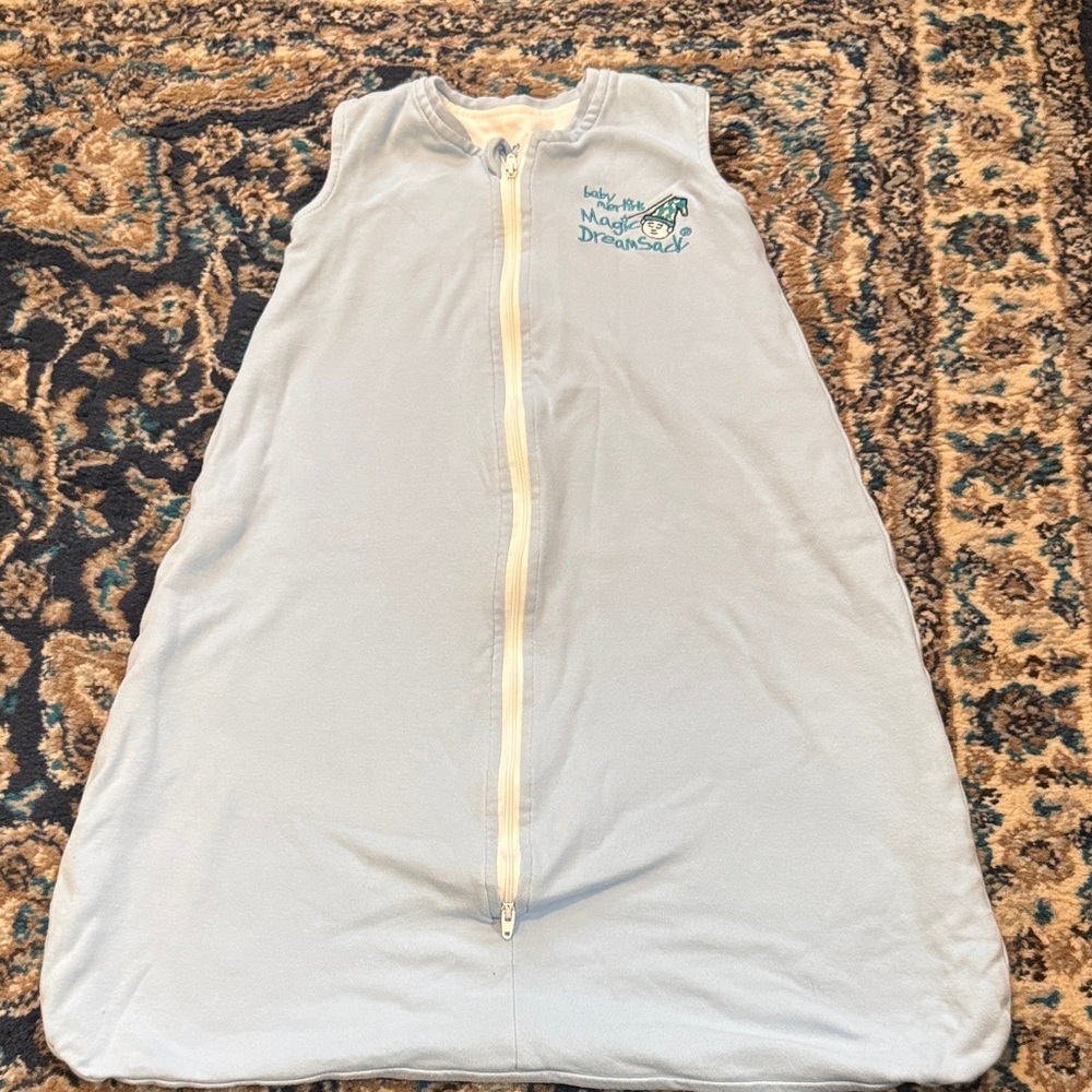 Baby Merlin's Magic Sleepsuit in Light Gray